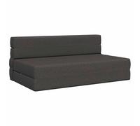 vidaXL Sofá Cama Plegable Gris Oscuro 203 x 152 x 15 cm Tela, Sofá Ajustable, Cama Convertible, Ahorra Espacio, Muebles Modernos, Funcional, Vida Urbana, Diseño Contemporáneo, Confort Interior