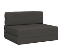 vidaXL Sofá Cama Plegable Gris Oscuro 190 x 70 x 15 cm Tela, Sofá Ajustable, Cama Plegable, Muebles Modernos, Ahorro de Espacio, soluciones de Asiento Interior
