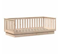 vidaXL Sofá Cama sin colchón de 90x200 cm, de Madera Maciza de Pino
