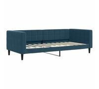 vidaXL Sofá Cama sin colchón Terciopelo Azul 90x200 cm