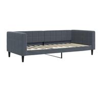 vidaXL Sofá cama sin colchón terciopelo gris oscuro 90x200 cm