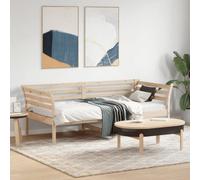 vidaXL Sofá Cama, Somier de Listones de Invitados, Estructura de Cama, Mueble para Salón Dormitorio, Madera Maciza de Pino 75x190 cm