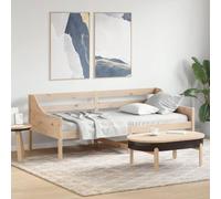 vidaXL Sofá Cama, Somier de Listones de Invitados, Estructura de Cama, Mueble para Salón Dormitorio, Madera Maciza de Pino 90x200 cm