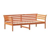 vidaXL Sofá Cama, Somier de Listones de Invitados, Estructura de Cama, Mueble para Salón Dormitorio, Madera Maciza de Pino Marrón Cera 80x200 cm