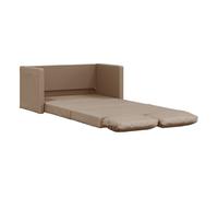 Vidaxl sofá cama suelo 2 en 1 cuero sintético capuchino 112x174x55 cm
