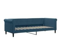 vidaXL Sofá Cama Terciopelo Azul 80x200 cm, Cama de Invitados, sofá, sofá Cama Individual, sofá Cama cómodo, sofá para Dormir, sofá Cama de Terciopelo