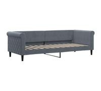 vidaXL Sofá Cama Terciopelo Gris Oscuro 80x200 cm