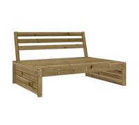 Vidaxl sofá central de jardín madera de pino impregnada 120x80 cm