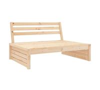 Vidaxl sofá central de jardín madera maciza de pino 120x80 cm