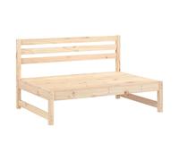 Vidaxl sofá central de jardín madera maciza de pino 120x80 cm