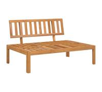 vidaXL Sofá Central de palets para jardín Madera Maciza de Acacia, sofá de palets de Madera, Banco de Exterior, Muebles de jardín, Banco de palets