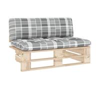 Vidaxl sofá central de palets para jardín madera pino impregnada