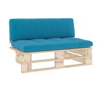 Vidaxl sofá central de palets para jardín madera pino impregnada