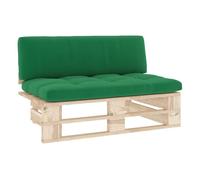 Vidaxl sofá central de palets para jardín madera pino impregnada