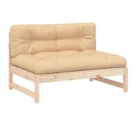 vidaXL Sofá Central Madera Maciza de Pino 120x80 cm