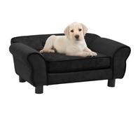 VidaXL Sofá clásico para perros color Negro