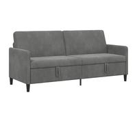 vidaXL Sofá con Almacenamiento Gris Oscuro 192 x 78 x 87 cm Poliéster