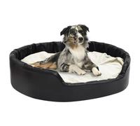 Vidaxl sofá con cojín lavable negro y blanco para mascotas