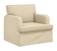 vidaXL Sofá Crema 84 x 80 x 85 cm Tela, Sofá Moderno y Elegante, diseño ergonómico, Tela Duradera, Modular Rectangular, Asientos cómodos