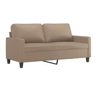 vidaXL Sofá de 2 plazas de Cuero sintético Color Capuchino 140 cm