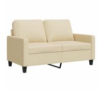 Vidaxl sofá de 2 plazas de tela color crema 120 cm
