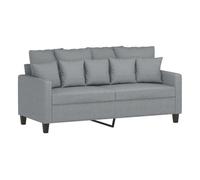 Vidaxl sofá de 2 plazas de tela gris claro 140 cm