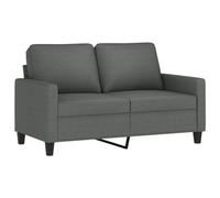 vidaXL Sofá de 2 plazas de Tela Gris Oscuro 120 cm