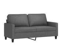 vidaXL Sofá de 2 plazas de Tela Gris Oscuro 140 cm