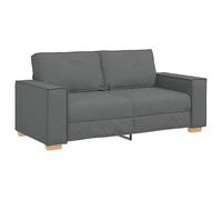 vidaXL Sofá de 2 plazas de Tela Gris Oscuro, 180x78x84 cm