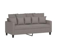 Vidaxl sofá de 2 plazas de tela gris taupé 140 cm
