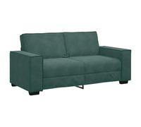 vidaXL Sofá de 2 plazas de Terciopelo Verde Oscuro 140 cm