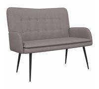 vidaXL Sofá de 2 Plazas Taupé 115 x 61 x 87 cm Tela, Sala, sofá Moderno, Asiento cómodo, loveseat contemporáneo, sofá Elegante, Mueble Minimalista, Relax