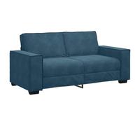 vidaXL Sofá de 2 plazas Terciopelo Azul 140 cm