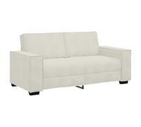 vidaXL Sofá de 2 plazas Terciopelo Color Crema 140 cm