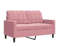 vidaXL Sofá de 2 plazas Terciopelo Rosa 120 cm, sofá, loveseat, sofá de salón, sofás, sofá tapizado, Asientos de salón, sofá de 2 Personas