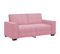 vidaXL Sofá de 2 plazas Terciopelo Rosa 140 cm
