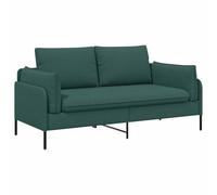 vidaXL Sofá de 2 Plazas Verde Oscuro 188 x 81 x 89 cm Tela