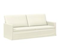 vidaXL Sofá de 3 plazas Crema 190 x 81 x 82 cm Tela de Pana