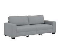 vidaXL Sofá de 3 plazas de Tela Gris Claro 180 cm