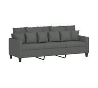 Vidaxl sofá de 3 plazas de tela gris oscuro 180 cm