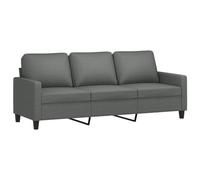 vidaXL Sofá de 3 plazas de Tela Gris Oscuro 180 cm