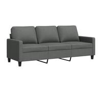 vidaXL Sofá de 3 plazas de tela gris oscuro 180 cm