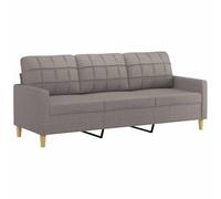 vidaXL Sofá de 3 plazas de Tela Gris Taupe 180 cm, sofá, loveseat, sofá de salón, sofás, sofá tapizado, Asientos de salón, sofá de 3 Personas