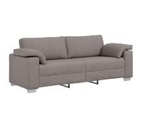 vidaXL Sofá de 3 plazas en Color Taupe, cómodo y Resistente Sala de Estar. Muebles con Estilo para relajarte. Diseño Moderno y fácil de Mantener. Sofá Minimalista y Super cómodo