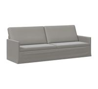vidaXL Sofá de 3 plazas Gris Claro 220 x 81 x 82 cm