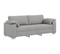 vidaXL Sofá de 3 plazas Gris Nube 178 cm Tela