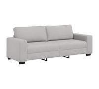 vidaXL Sofá de 3 plazas, gris nube, tela de 180 cm, sofá, sofá de tres plazas, sofá de 3 plazas, sofá, sofá de tela, sofá de tres plazas, sofá modular