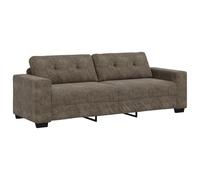 vidaXL Sofá de 3 plazas Gris Oscuro 180 cm de Cuero Sintético