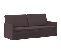 vidaXL Sofá de 3 plazas Marrón Oscuro 190 x 81 x 82 cm Tela
