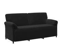 vidaXL Sofá de 3 plazas Negro 198 x 83 x 95 cm Terciopelo